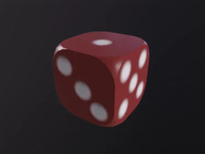 Rounded dice 3D Model