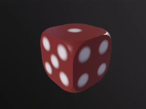 Rounded dice 3D Model