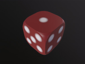 Rounded dice Modello 3D