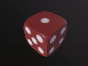 Rounded dice 3D Model