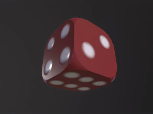 Rounded dice 3D Model