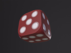 Rounded dice Modello 3D