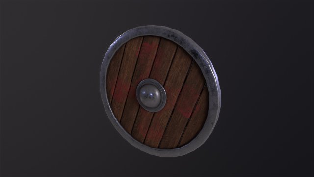 Wooden Shield Modèle 3D .c4d .max .obj .3ds .fbx .stl .blend 