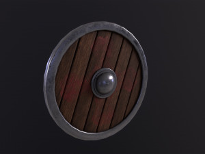 Wooden Shield Modèle 3D
