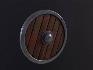 Wooden Shield 3D Model