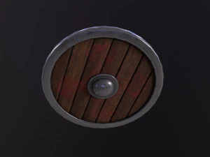 Wooden Shield 3D Model