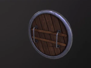 Wooden Shield 3D Model