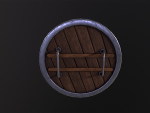 Wooden Shield Modèle 3D
