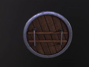 Wooden Shield 3D Model