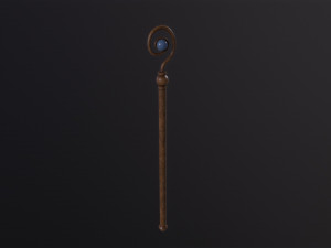 Medieval Staff 3D मॉडल