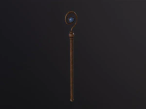 Medieval Staff 3D Model