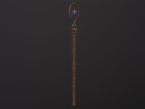 Medieval Staff 3D मॉडल