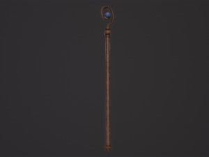Medieval Staff 3D मॉडल