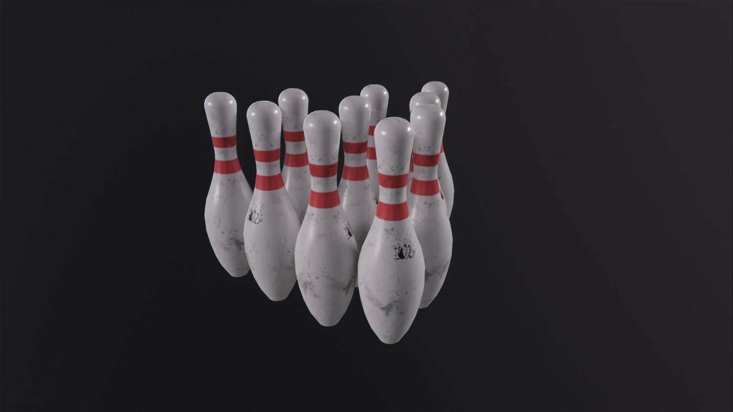 Old Bowling Pin 3D Model .c4d .max .obj .3ds .fbx .stl .blend 
