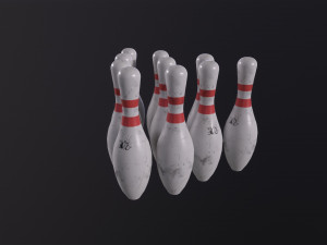 Old Bowling Pin Modelo 3D