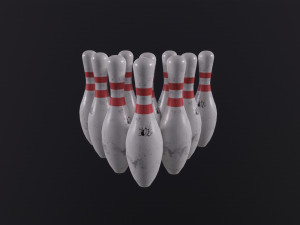 Old Bowling Pin Modelo 3D