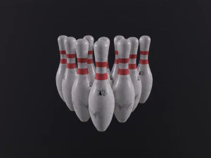 Old Bowling Pin 3D Model