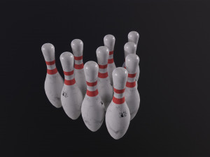 Old Bowling Pin Modelo 3D