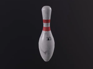 Old Bowling Pin 3D Model