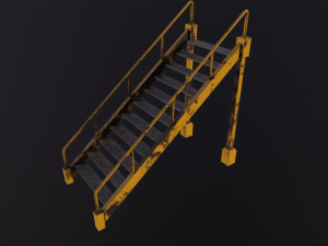 Industrial stairs 3D Model
