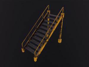 Industrial stairs Modèle 3D