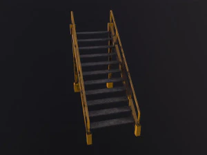 Industrial stairs 3D Model