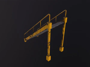 Industrial stairs 3D Model