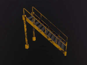 Industrial stairs 3D Model