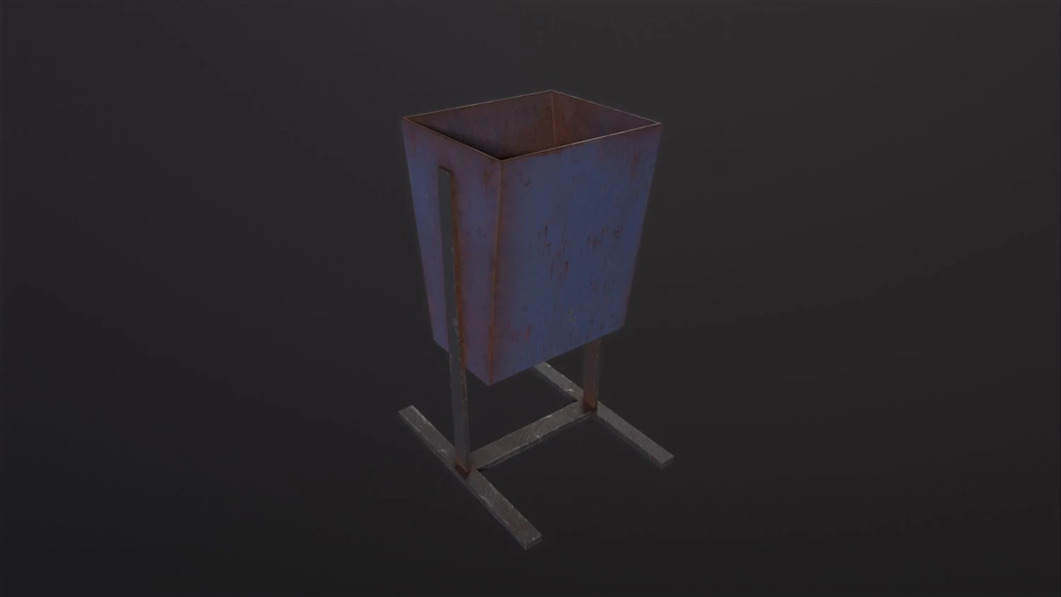 Trash Can 3D Model .c4d .max .obj .3ds .fbx .stl .blend