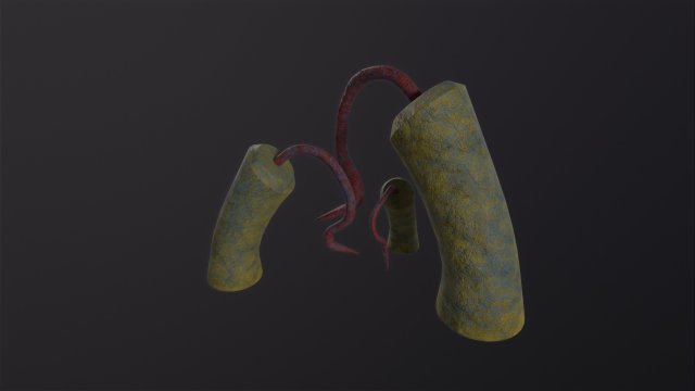 Alien Flora Model 3D .c4d .max .obj .3ds .fbx .stl .blend 