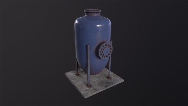 Oil tank Model 3D .c4d .max .obj .3ds .fbx .stl .blend