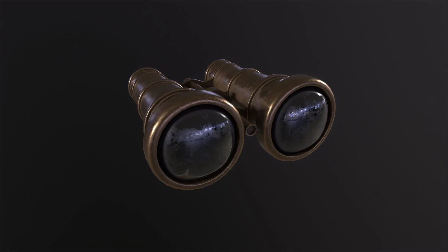 Old Binoculars 3D Model .c4d .max .obj .3ds .fbx .stl .blend 