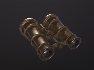 Old Binoculars 3D मॉडल