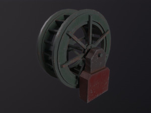 Water wheel 3D Model