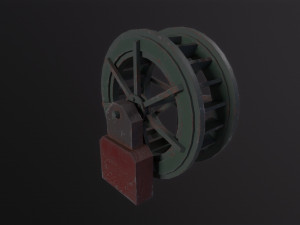 Water wheel Modelo 3D