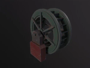 Water wheel 3D Model