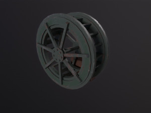 Water wheel Modelo 3D