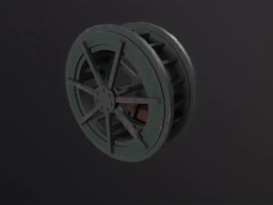 Water wheel 3D Model