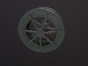 Water wheel Modelo 3D
