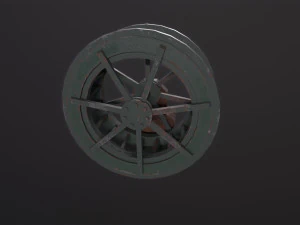 Water wheel 3D Model