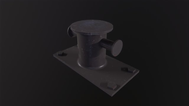 Sea bollard for ship and yachts Model 3D .c4d .max .obj .3ds .fbx .stl .blend 