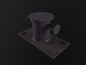 Sea bollard for ship and yachts Modelo 3D