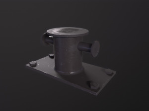 Sea bollard for ship and yachts Model 3D