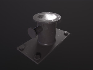 Sea bollard for ship and yachts Model 3D