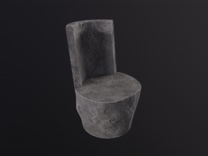 Stone chair 3D Model