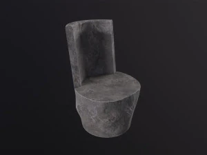 Steinstuhl 3D Modell