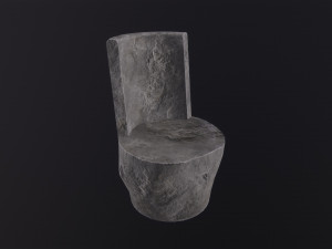 Stone chair 3D Model