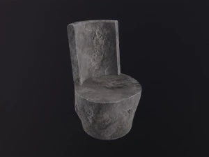 Stone chair 3D Model