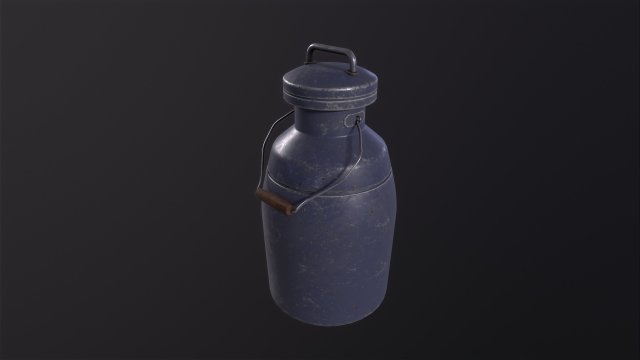 Milk jug 3D Модель .c4d .max .obj .3ds .fbx .stl .blend 