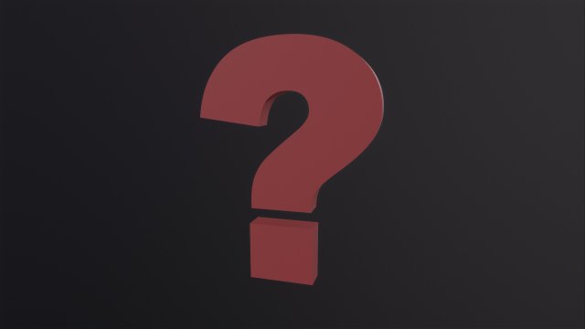 Question Mark Modelo 3D .c4d .max .obj .3ds .fbx .stl .blend 